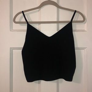 Black Cropped Tanktop